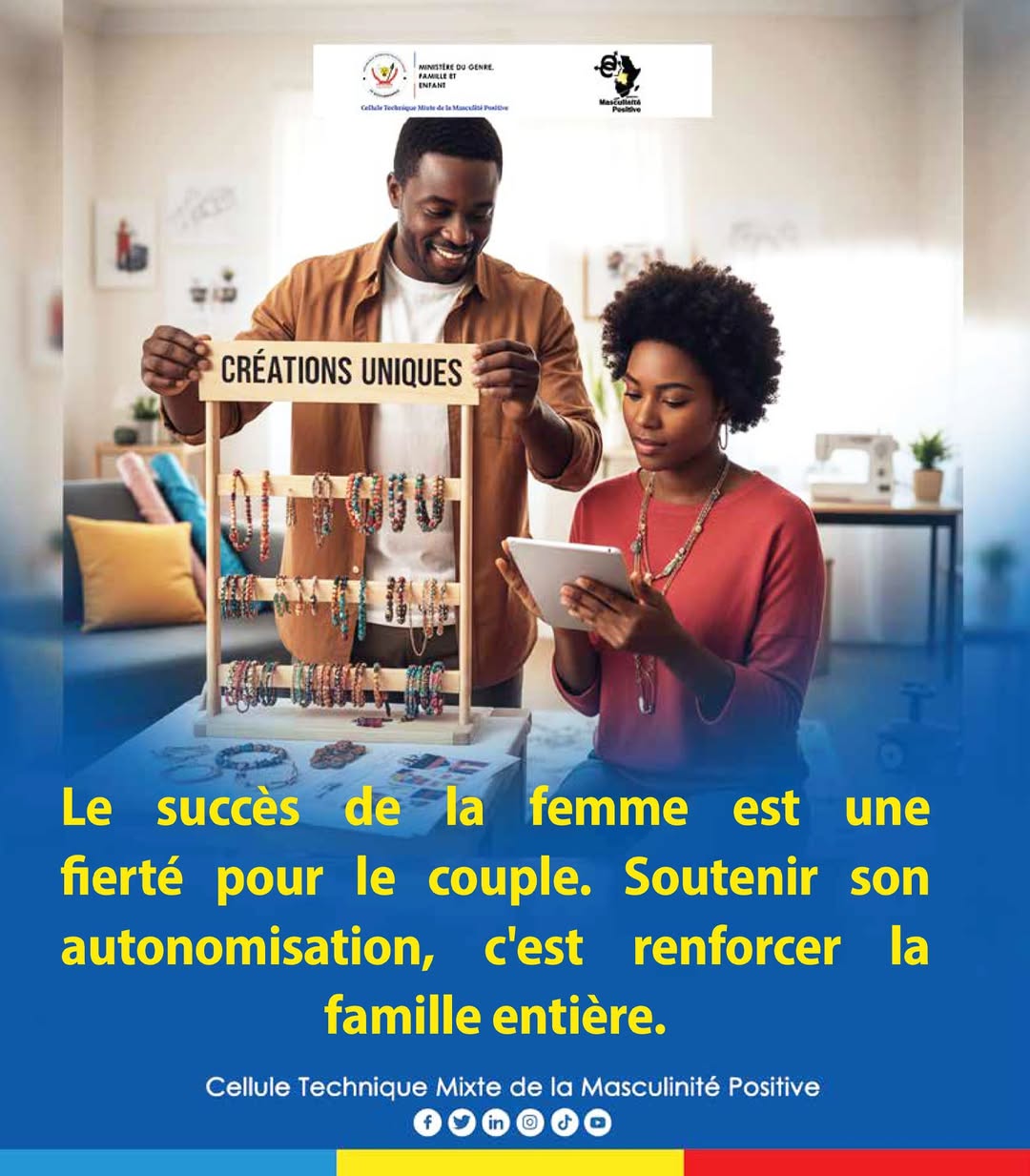 Les ambitions des femmes, une responsabilité partagée dans la famille