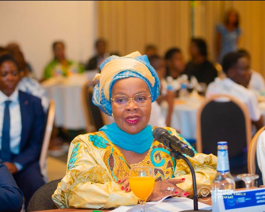 S.E. Mme Léonnie Kandolo Omoyi, Ministre du Genre, Famille et Enfant RDC